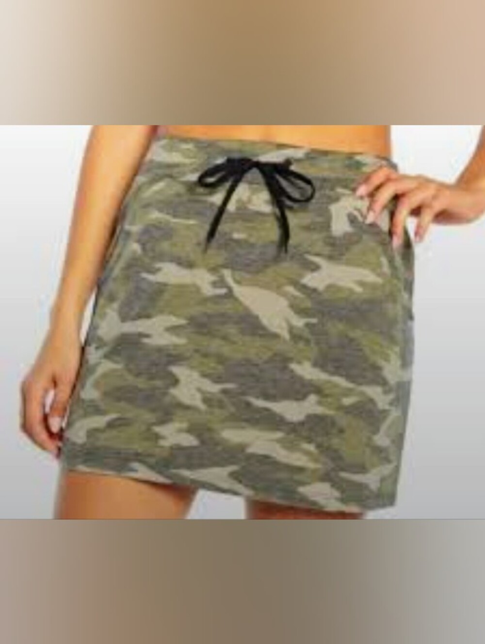 NWT Balance Collection Camo Mini Skirt in Green with Pockets, Size XL